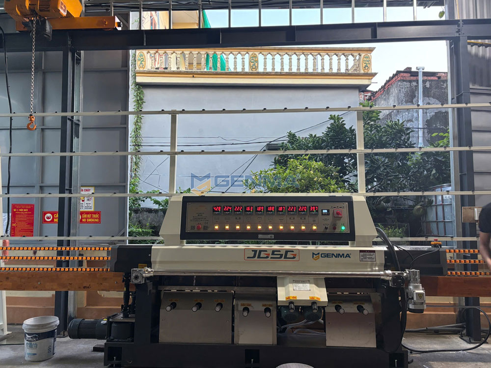 Máy Mài Kính Cạnh Đứng 9 Đầu JGSG Máy Mài Kính Cạnh Đứng 9 Đầu JGSG