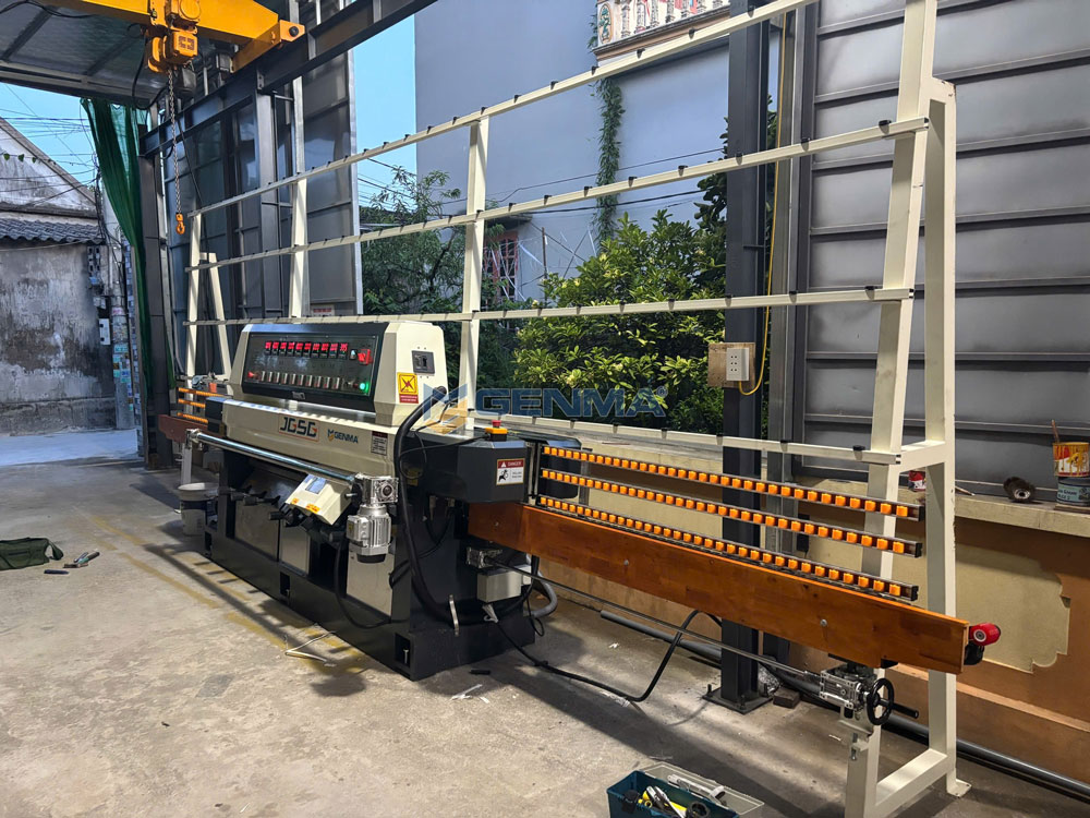 Máy Mài Kính Cạnh Đứng 9 Đầu JGSG Máy Mài Kính Cạnh Đứng 9 Đầu JGSG